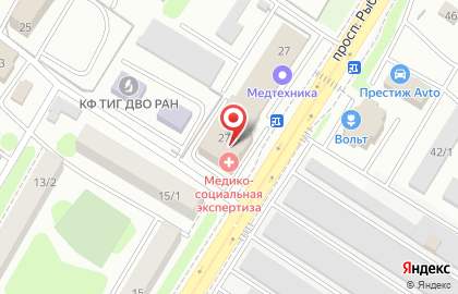 Автоцентр в Петропавловске-Камчатском на карте