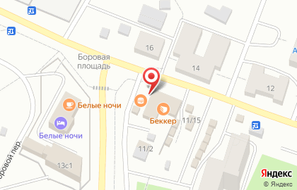 Сеть киосков и магазинов свежей выпечки Метро-II на Боровой улице, 11/1 киоск на карте
