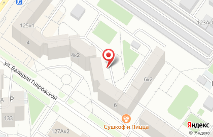 ООО Тюмень-Дизайн-Сервис на улице Валерии Гнаровской на карте