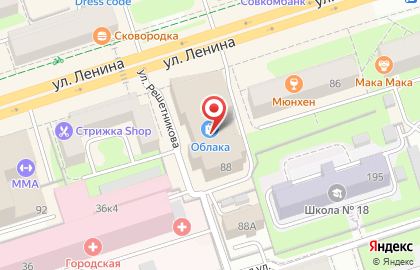 Интернет-магазин Матрас.ру на улице Ленина, 88 на карте