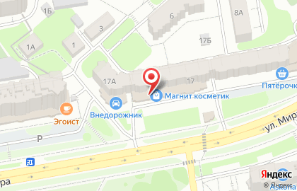 Банкомат МИнБанк на улице Мира, 17 на карте