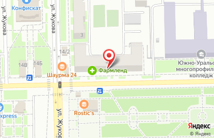 Сеть супермаркетов Пятерочка на проспекте Богдана Хмельницкого на карте