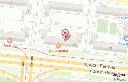 Аверс на проспекте Ленина на карте
