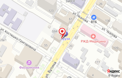 Ювелирный салон Роскошь в Центральном районе на карте
