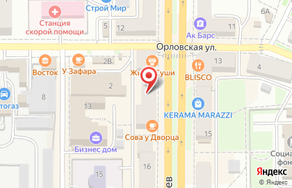 Туристическое агентство Банк горящих туров на проспекте Автозаводцев на карте