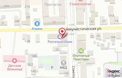 Россельхозбанк в Тамбове на карте
