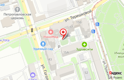 Морозов на улице Терешковой на карте
