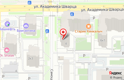 Новая строительная компания на улице Академика Шварца на карте