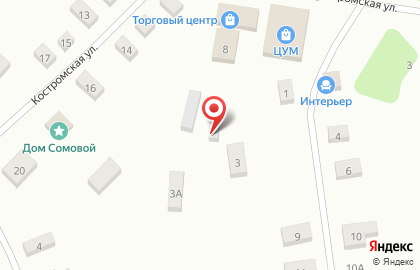 Десяточка в Костроме на карте
