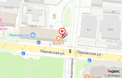 Барбершоп Borodach на метро Перово на карте