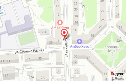 Продуктовый магазин в Калининграде на карте