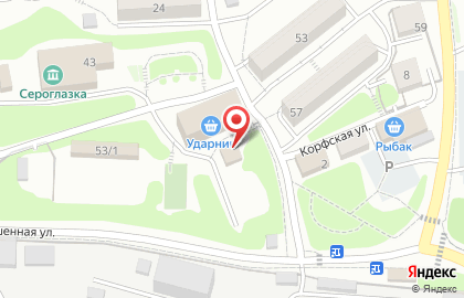 Колхоз Ударник в Петропавловске-Камчатском на карте