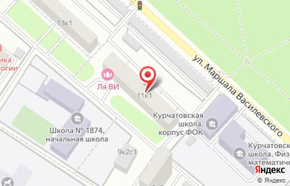 Ника на улице Маршала Василевского на карте