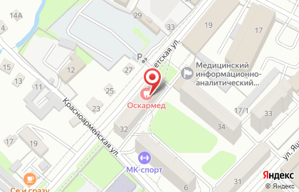 Продуктовый магазин Луна на Советской улице на карте