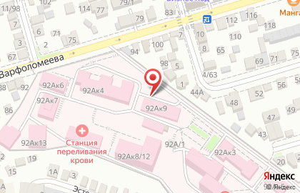 Банкомат ВТБ на улице Варфоломеева на карте
