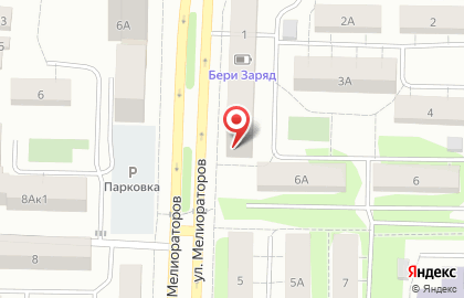 Продовольственный магазин Колос на улице Мелиораторов на карте