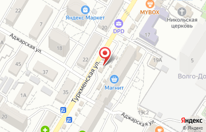 Киоск по продаже овощей Заря на Туркменской улице на карте
