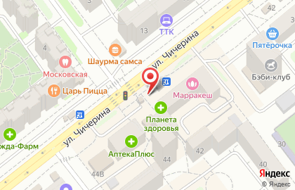 Киоск быстрого питания Русский Аппетит на улице Чичерина на карте