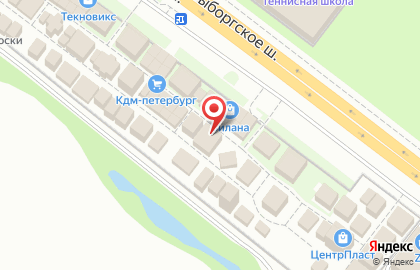 Торгово-производственная компания Красный Камень на Выборгском шоссе на карте