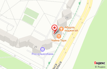 Продуктовый магазин Лидер в Центральном районе на карте