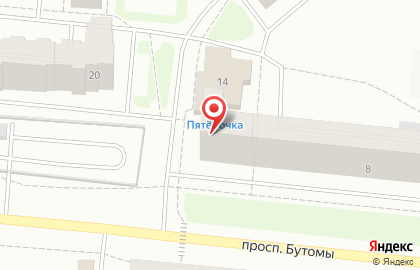 ОАО Банкомат, Собинбанк на проспекте Бутомы на карте