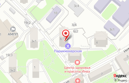 Парикмахерская в Доме быта в Беговом на карте