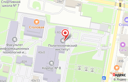 Пензенский государственный университет в Первомайском районе на карте