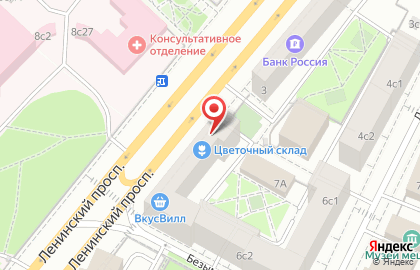 Ателье Орликов на Ленинском проспекте на карте