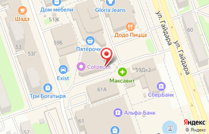 Киоск фастфудной продукции в Нижнем Новгороде на карте