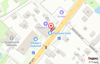 Магазин товаров для рыбалки и туризма Рыбачка Соня на Центральной улице на карте