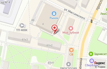 Киоск по продаже хлебобулочных изделий в Красносельском районе на карте