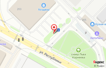 Продуктовый магазин в Тюмени на карте