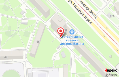 Огонек на улице Рихарда Зорге на карте