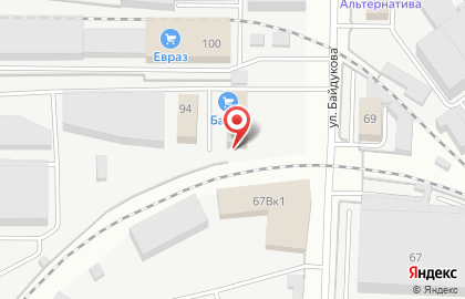 БК на улице Байдукова на карте