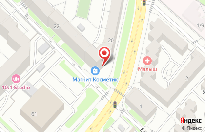 Сеть супермаркетов Пчелка на улице Свердлова на карте