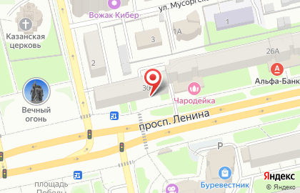 Оператор сотовой связи Tele2 на проспекте Ленина на карте