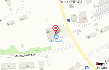 Супермаркет Мария-Ра на Рабочей улице на карте
