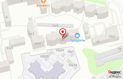 Магазин продуктов на улице Маршала Жукова на карте