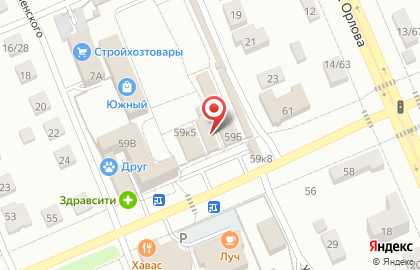Магазин хлебобулочных изделий на улице Ашмарина на карте