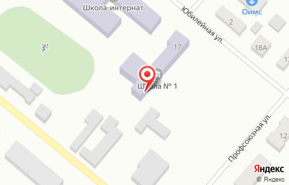 Средняя общеобразовательная школа на Юбилейной улице на карте