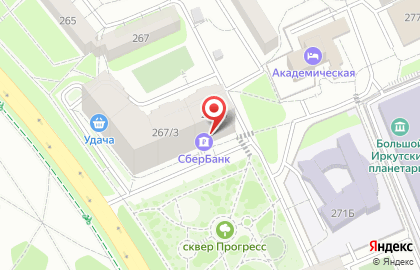Банкомат СберБанк в Иркутске на карте