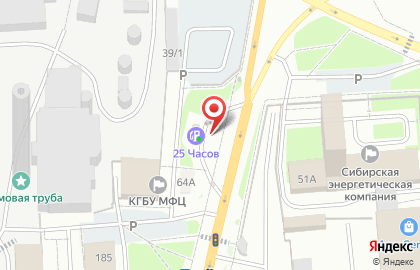Автомойка 25 часов на улице Профсоюзов на карте