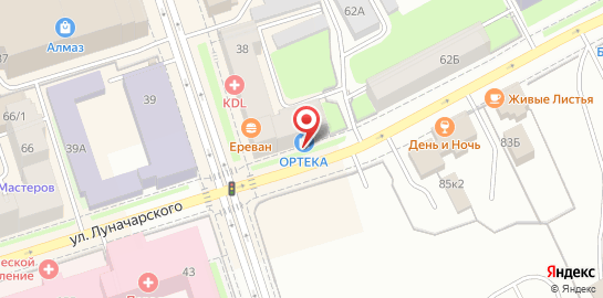 Ортопедический салон ОРТЕКА на улице Куйбышева на карте