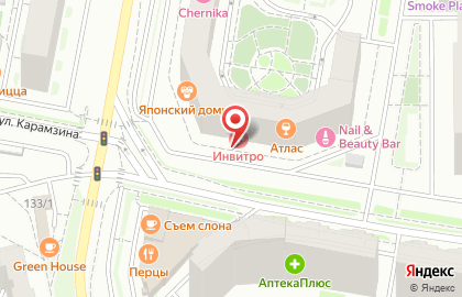 Центр паровых коктейлей Карма в Свердловском районе на карте