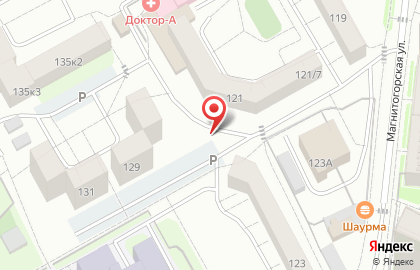 Продуктовый магазин в Тюмени на карте