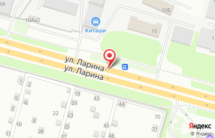 АЗС газпромнефть на улице Ларина на карте