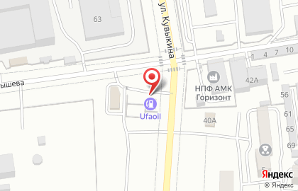 Заправочная станция UfaOil в Октябрьском на карте