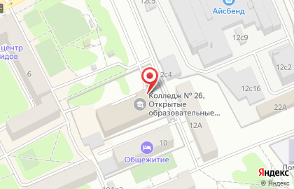 Колледж архитектуры, дизайна и реинжиниринга №26 26 Кадр в Москве на карте