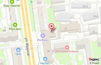 Комлайн на улице Фрунзе на карте