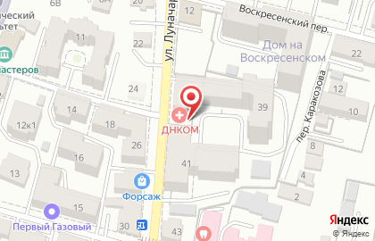 Телекоммуникационная компания Дом.ru Бизнес & Энфорта на улице Луначарского на карте